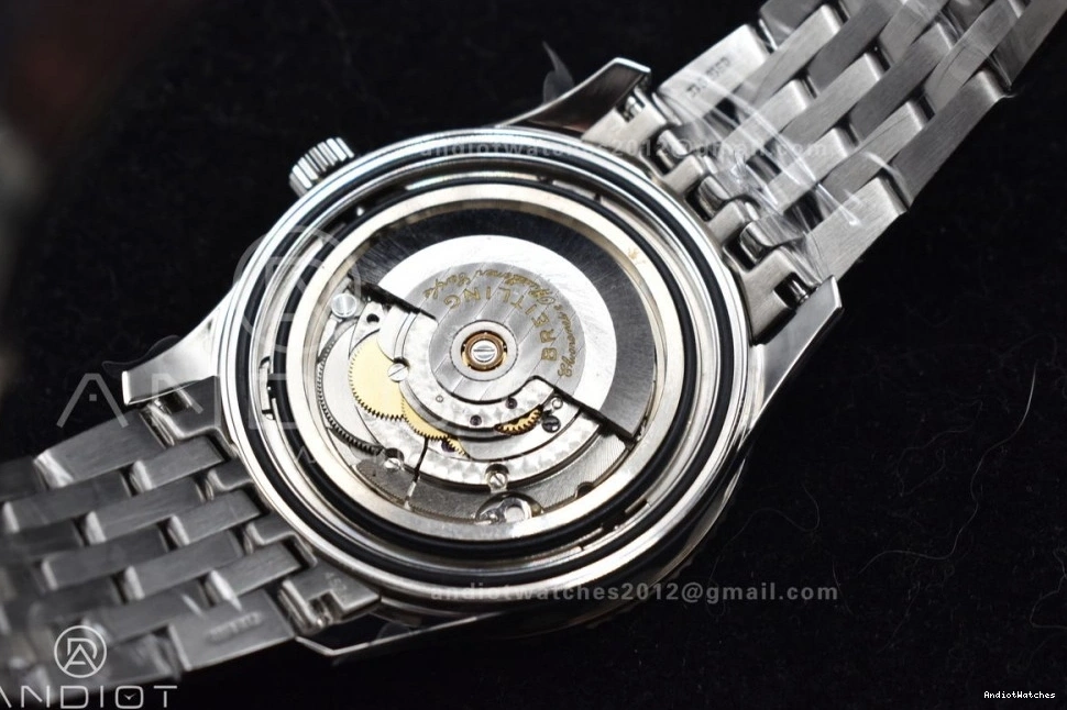 SS Navitimer Bracelet 1:1 Functional RG White 1 923 on Edition V7F Best A Dial Bezel SS 0827